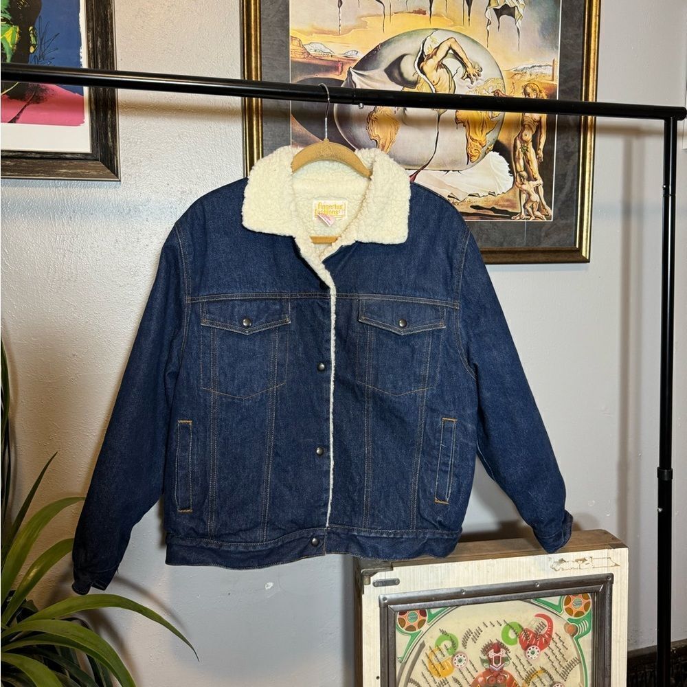 Vintage Sherpa Lined Denim Jacket
